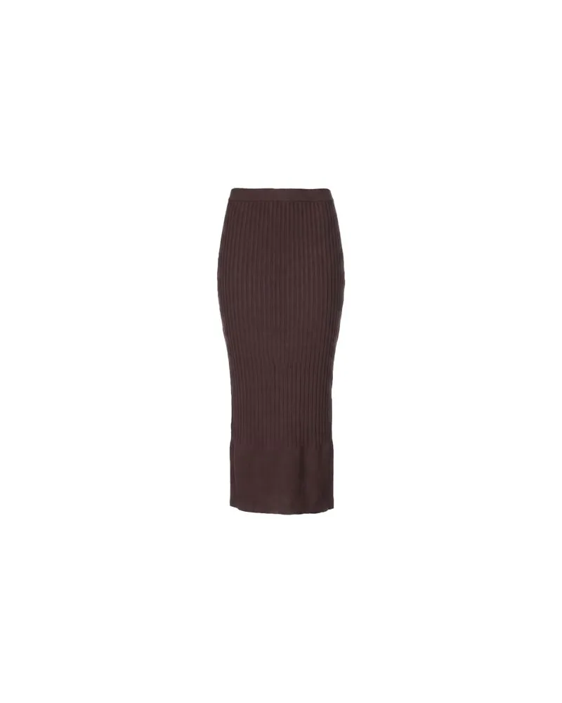 Twin-Set HOSEN & RÖCKE - Midi-Röckeauf YOOX.COM Dunkelbraun