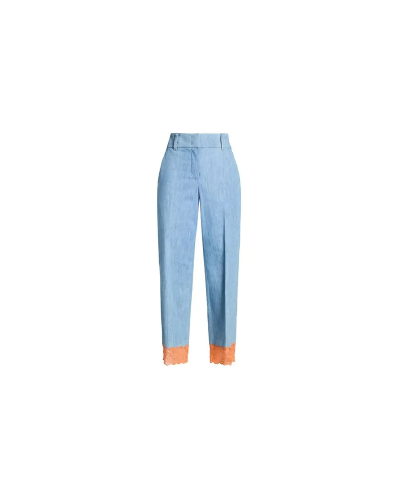 Moschino HOSEN & RÖCKE - Jeanshosenauf YOOX.COM Blau