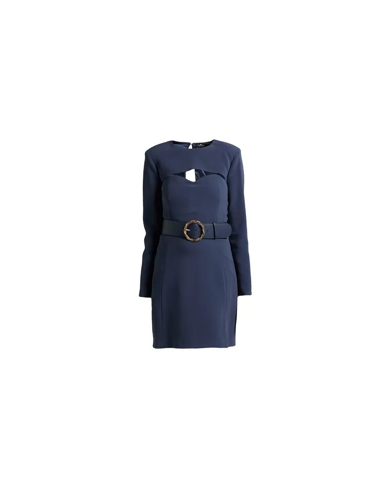 Elisabetta Franchi KLEIDER - Mini-Kleiderauf YOOX.COM Taubenblau