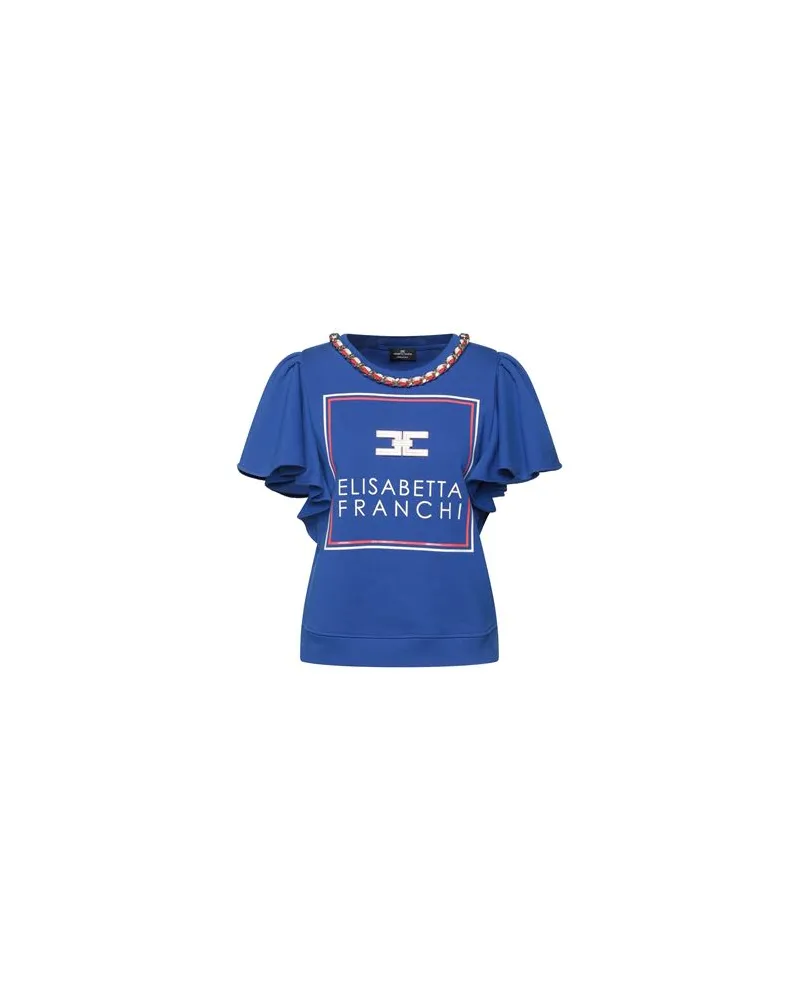 Elisabetta Franchi TOPS - Sweatshirtsauf YOOX.COM Königsblau