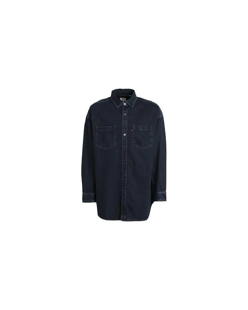 Levi's WELLTHREAD ARROWOOD SHRT BLACKS - TOPS - Jeanshemdenauf YOOX.COM Blau