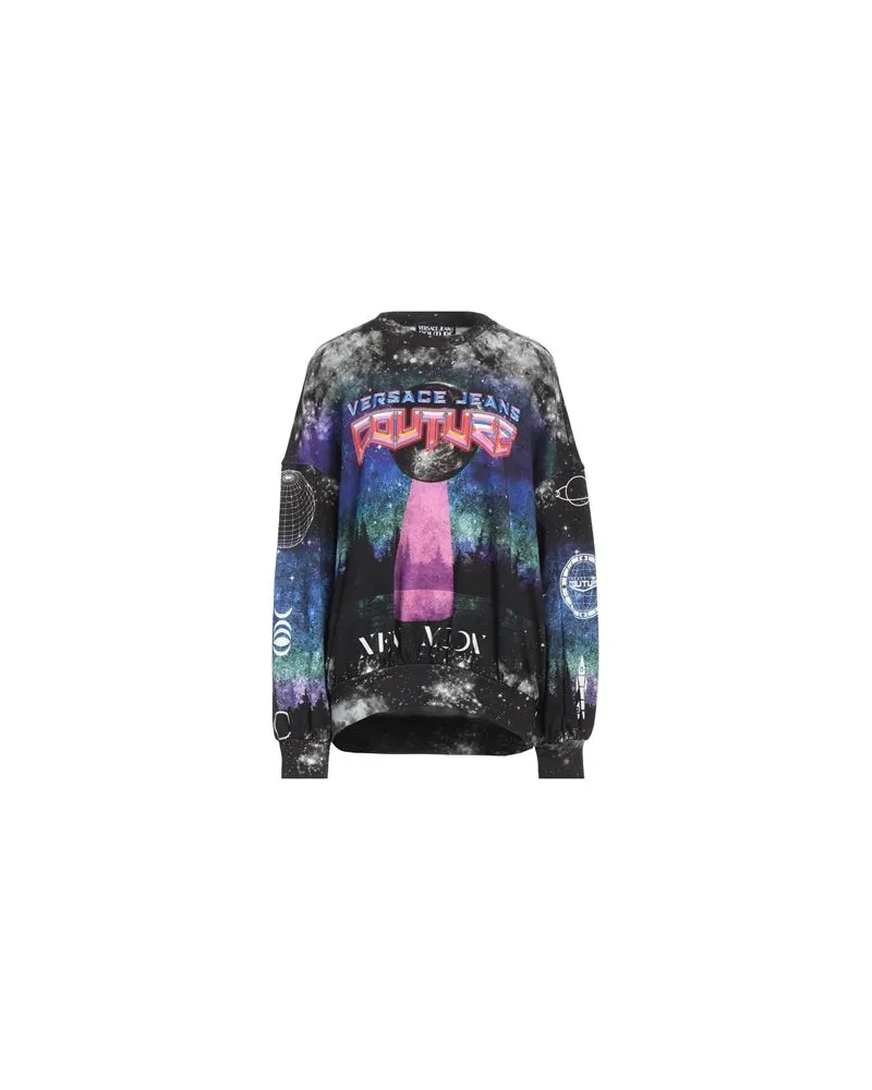 Versace Jeans TOPS - Sweatshirtsauf YOOX.COM Schwarz