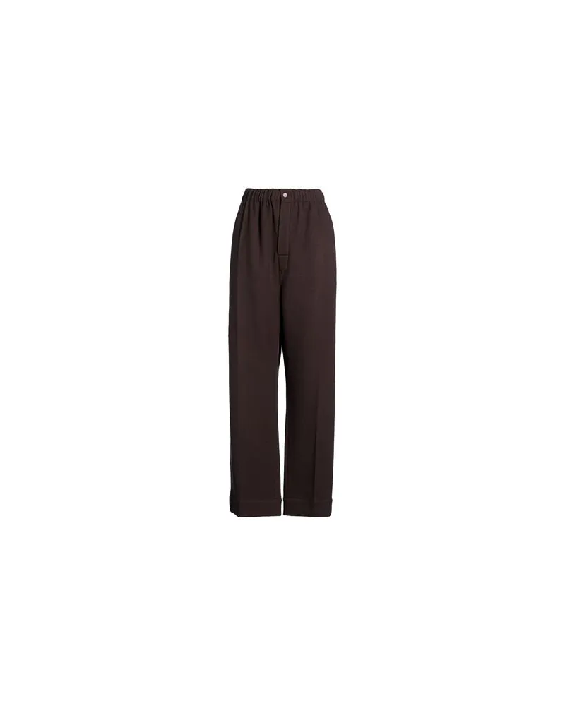 Carven HOSEN & RÖCKE - Hosenauf YOOX.COM Dunkelbraun