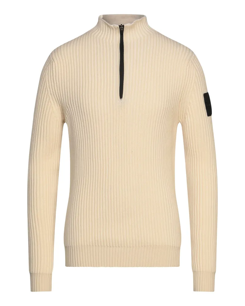 OUTHERE Rollkragenpullover Elfenbein