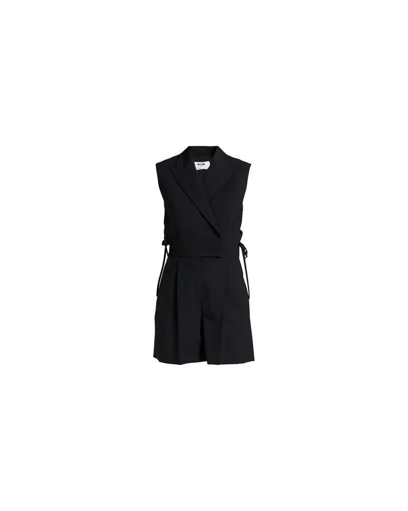MSGM OVERALLS - Playsuitsauf YOOX.COM Schwarz