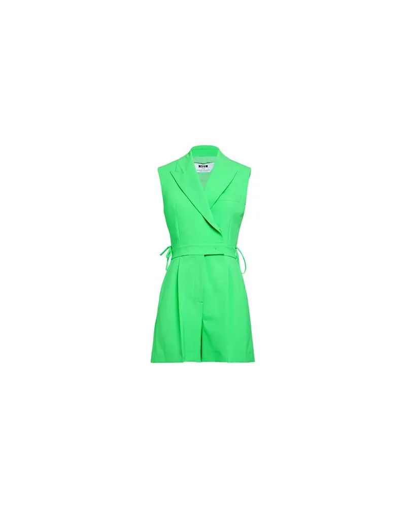 MSGM OVERALLS - Playsuitsauf YOOX.COM Limettengrün
