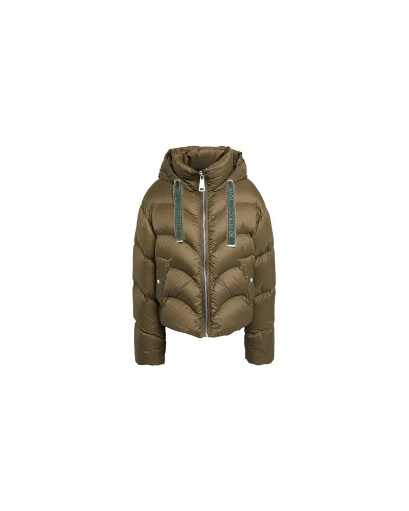 KHRISJOY JACKEN & MÄNTEL - Pufferjacken & Daunenjackenauf YOOX.COM Militärgrün