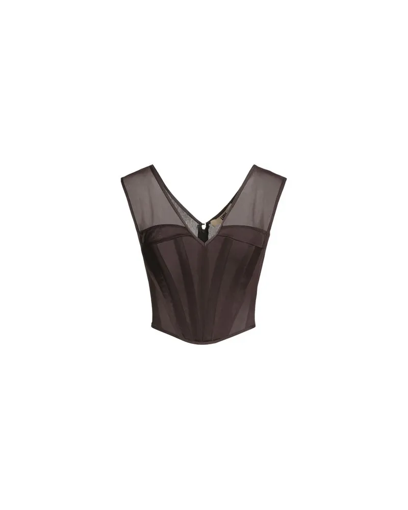 Charlotte Knowles TOPS - Topsauf YOOX.COM Dunkelbraun