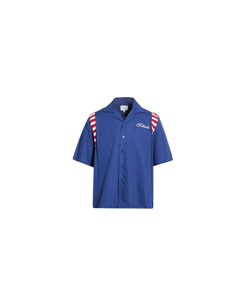 RHUDE TOPS - Hemdenauf YOOX.COM Marineblau