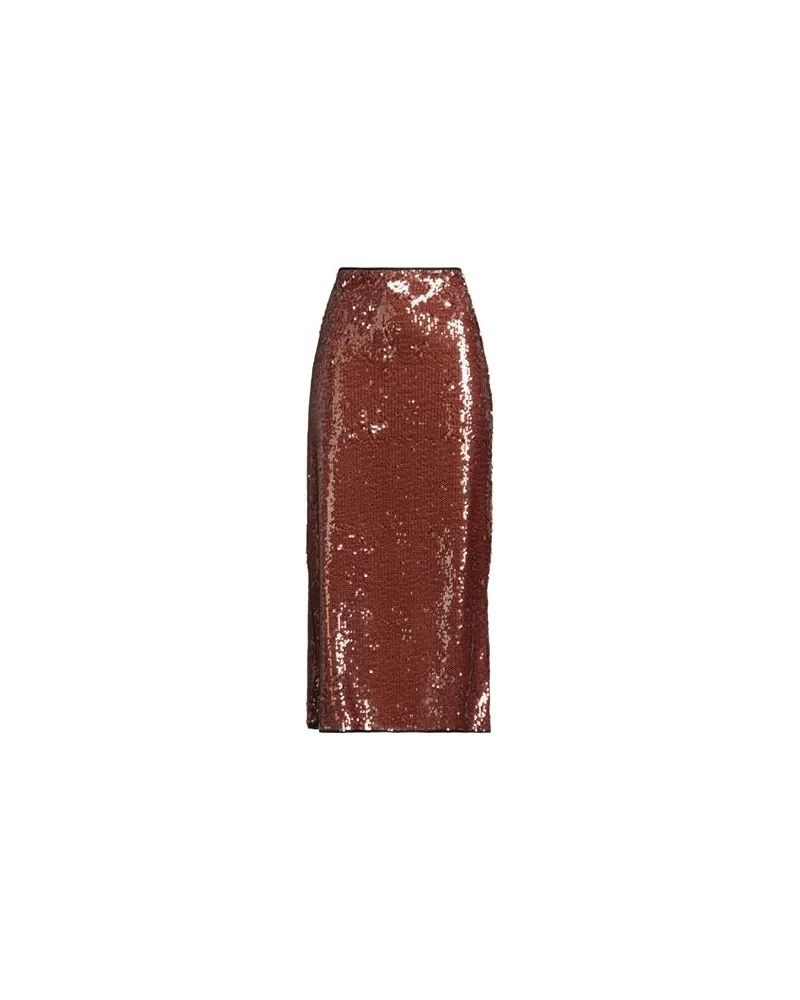 ALYSI CHOCOLAT - HOSEN & RÖCKE - Midi-Röckeauf YOOX.COM Braun