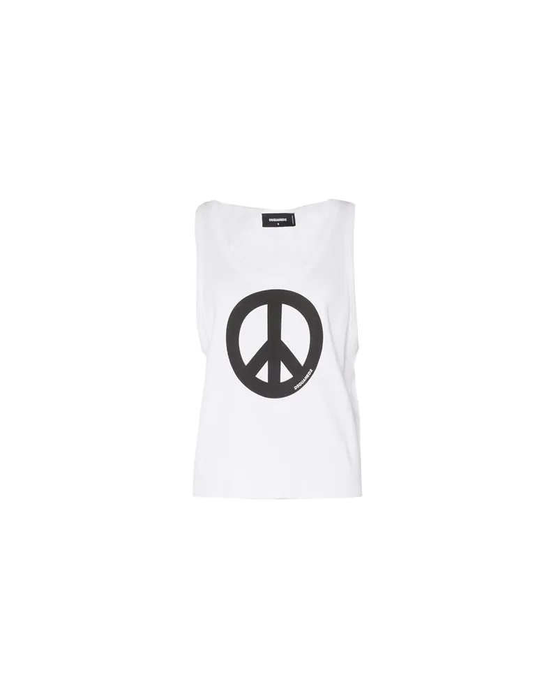 Dsquared2 TOPS - Tank Topsauf YOOX.COM Weiß