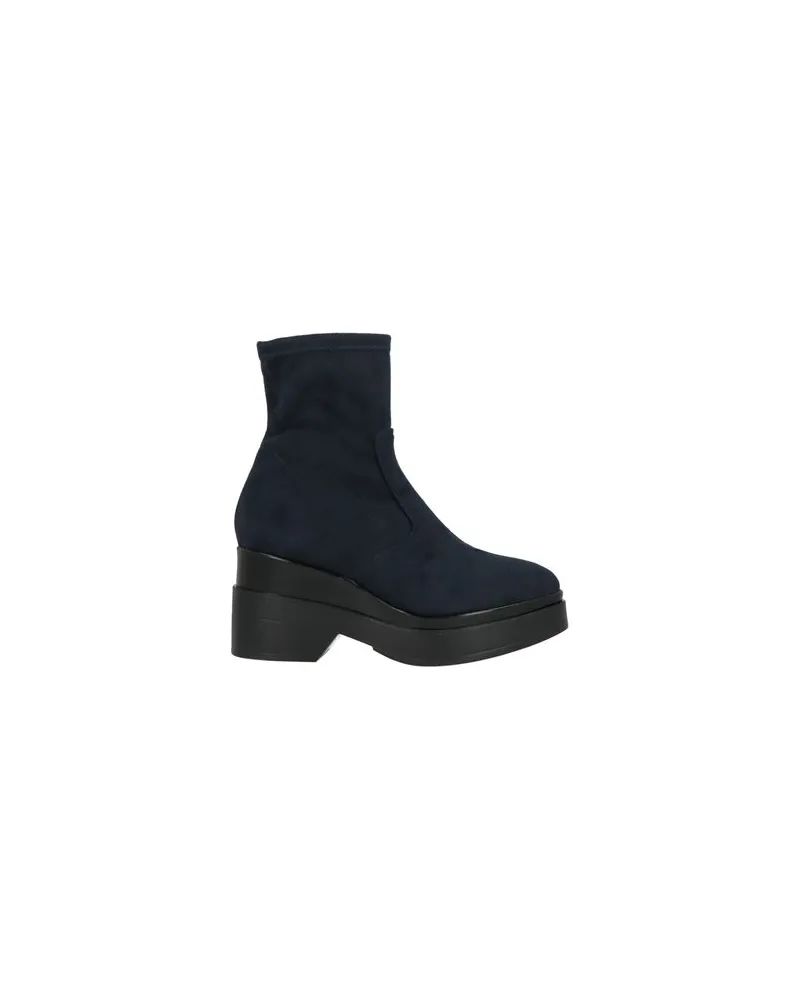 Lorenzo Mari SCHUHE - Stiefelettenauf YOOX.COM Marineblau