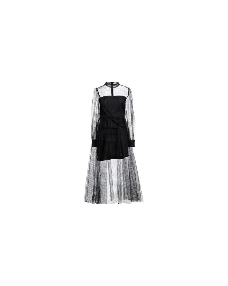 Twin-Set KLEIDER - Maxi-Kleiderauf YOOX.COM Schwarz