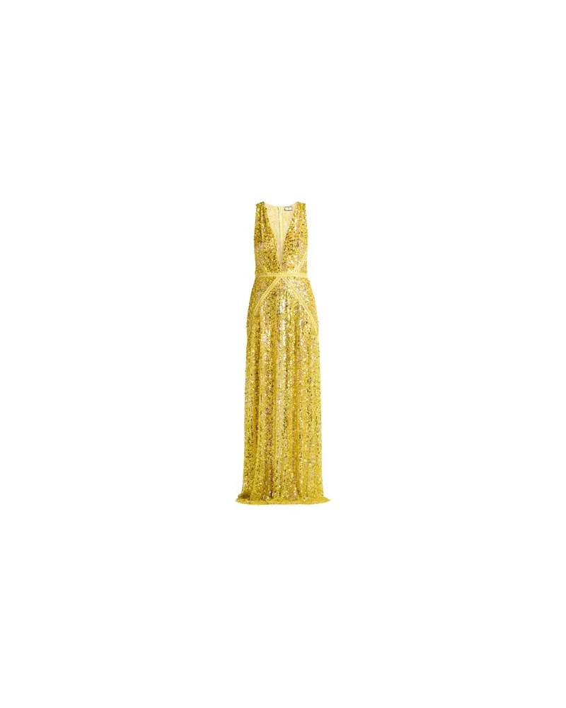 Elisabetta Franchi KLEIDER - Maxi-Kleiderauf YOOX.COM Gelb