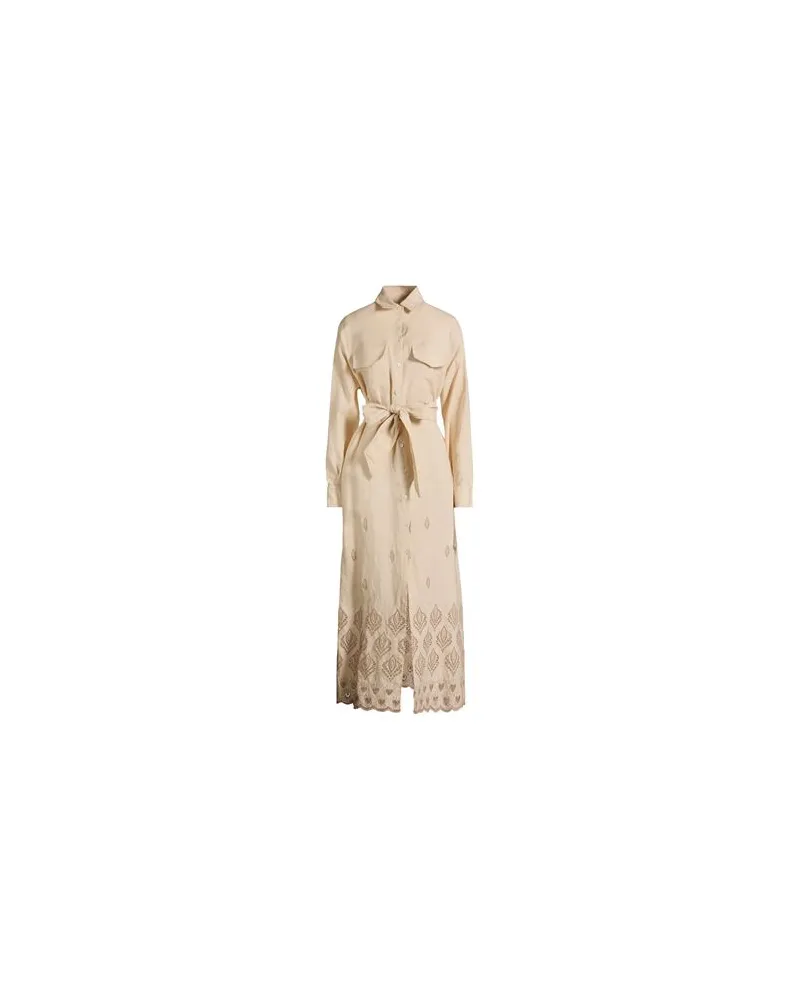Eleventy KLEIDER - Maxi-Kleiderauf YOOX.COM Beige