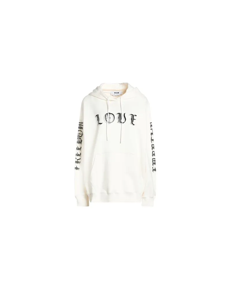 MSGM TOPS - Sweatshirtsauf YOOX.COM Cremeweiß