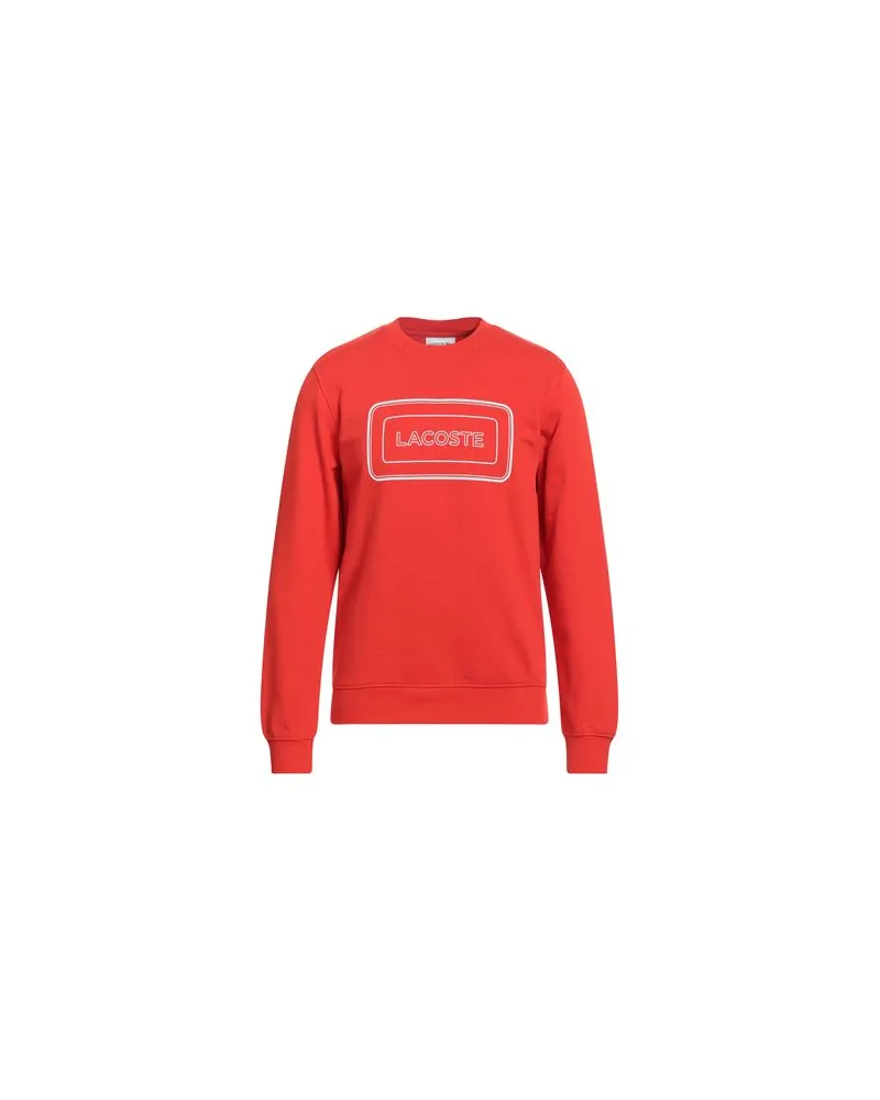 Lacoste TOPS - Sweatshirtsauf YOOX.COM Tomatenrot