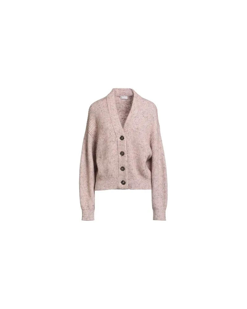 Brunello Cucinelli STRICKWAREN - Strickjackenauf YOOX.COM Antikrosa