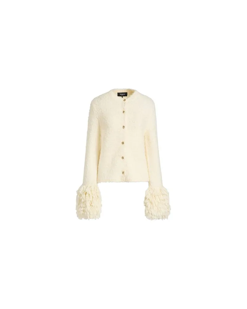 Rochas STRICKWAREN - Strickjackenauf YOOX.COM Cremeweiß