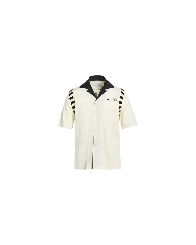 RHUDE TOPS - Hemdenauf YOOX.COM Cremeweiß