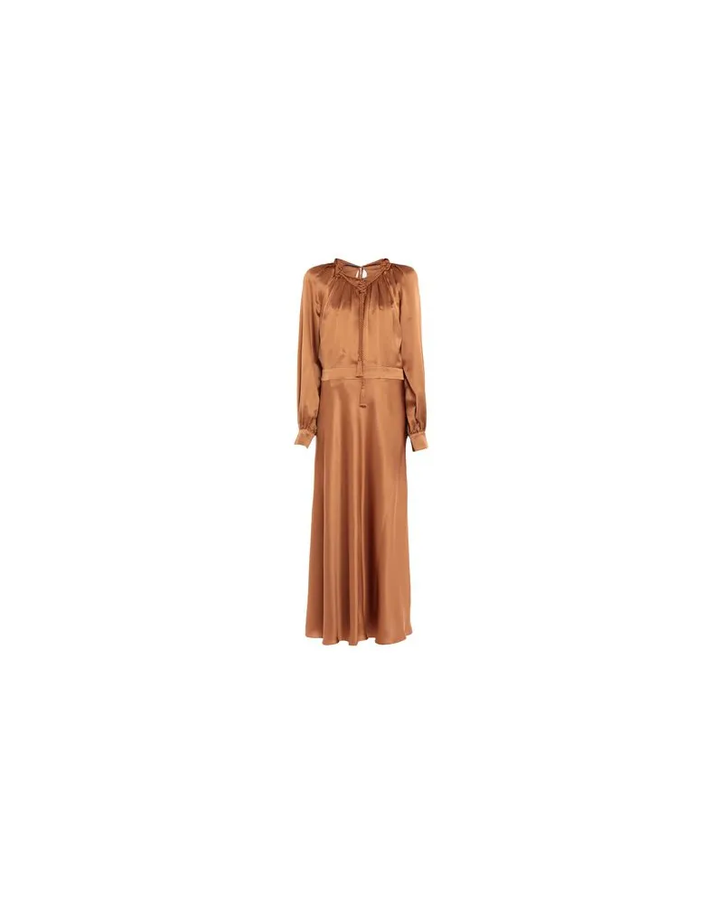 Alberta Ferretti KLEIDER - Maxi-Kleiderauf YOOX.COM Braun