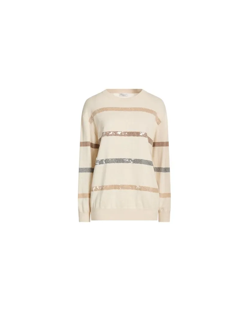 Brunello Cucinelli STRICKWAREN - Pulloverauf YOOX.COM Beige