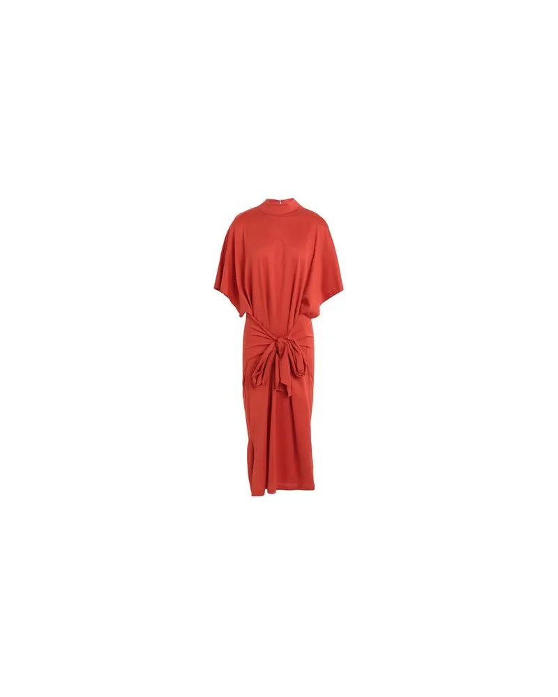 Karl Lagerfeld WRAP JERSEY DRESS  - KLEIDER - Midi-Kleiderauf YOOX.COM Orange