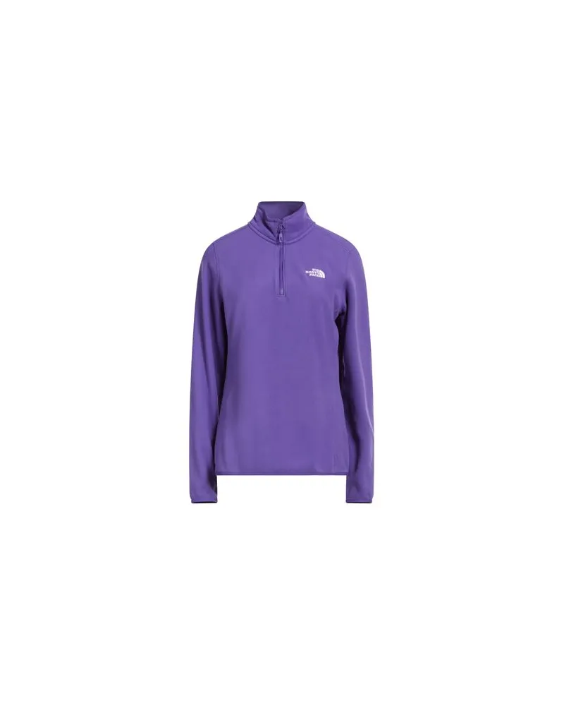 The North Face W 100 GLACIER 1/4 ZIP - TOPS - Sweatshirtsauf YOOX.COM Violett