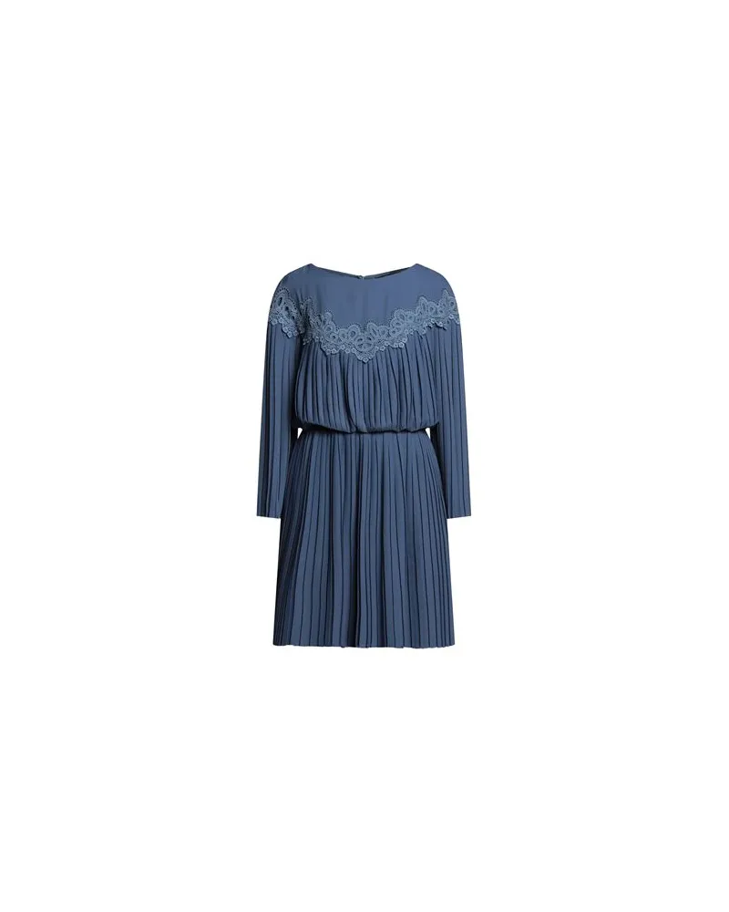 Fracomina KLEIDER - Mini-Kleiderauf YOOX.COM Taubenblau