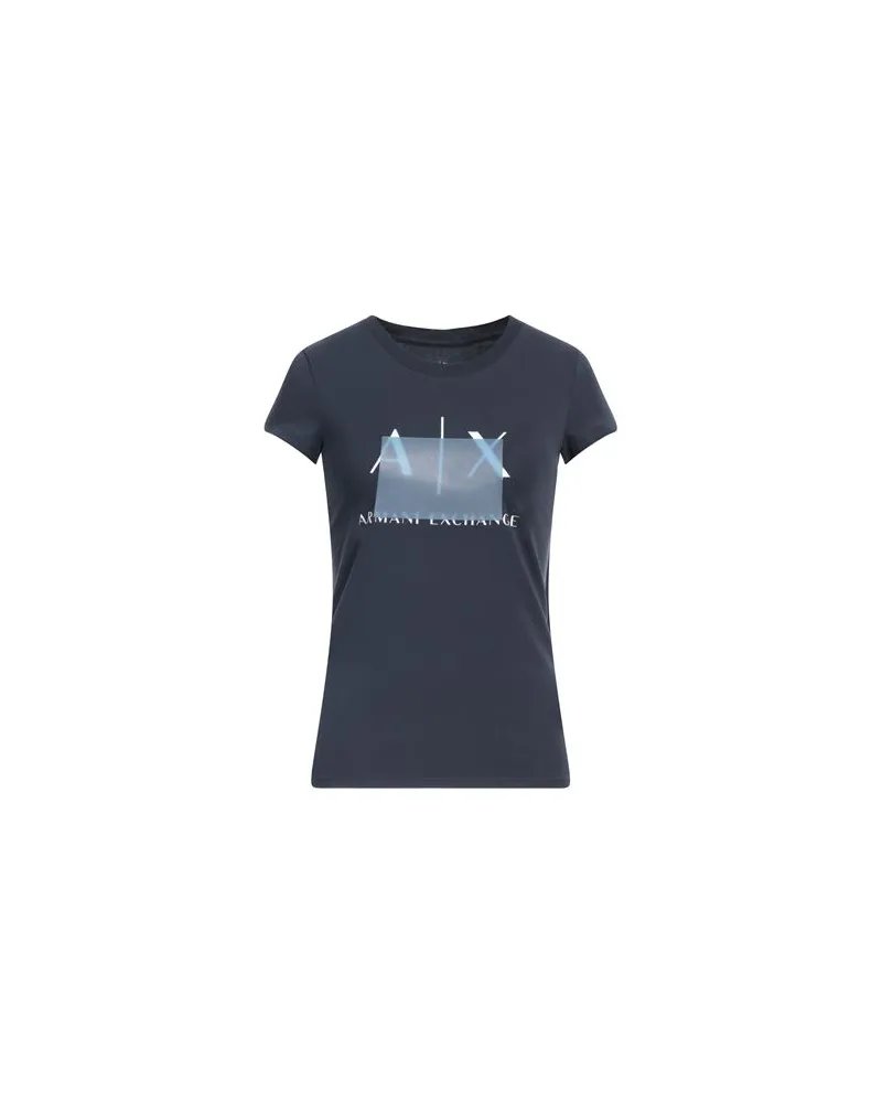 Armani Exchange TOPS - T-shirtsauf YOOX.COM Marineblau