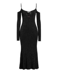 Versace Jeans Midi-Kleid Schwarz