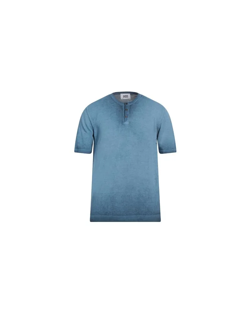 Alpha Studio STRICKWAREN - Pulloverauf YOOX.COM Taubenblau