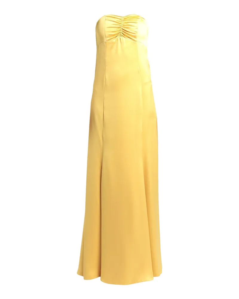 ACTUALEE Maxi-Kleid Ocker