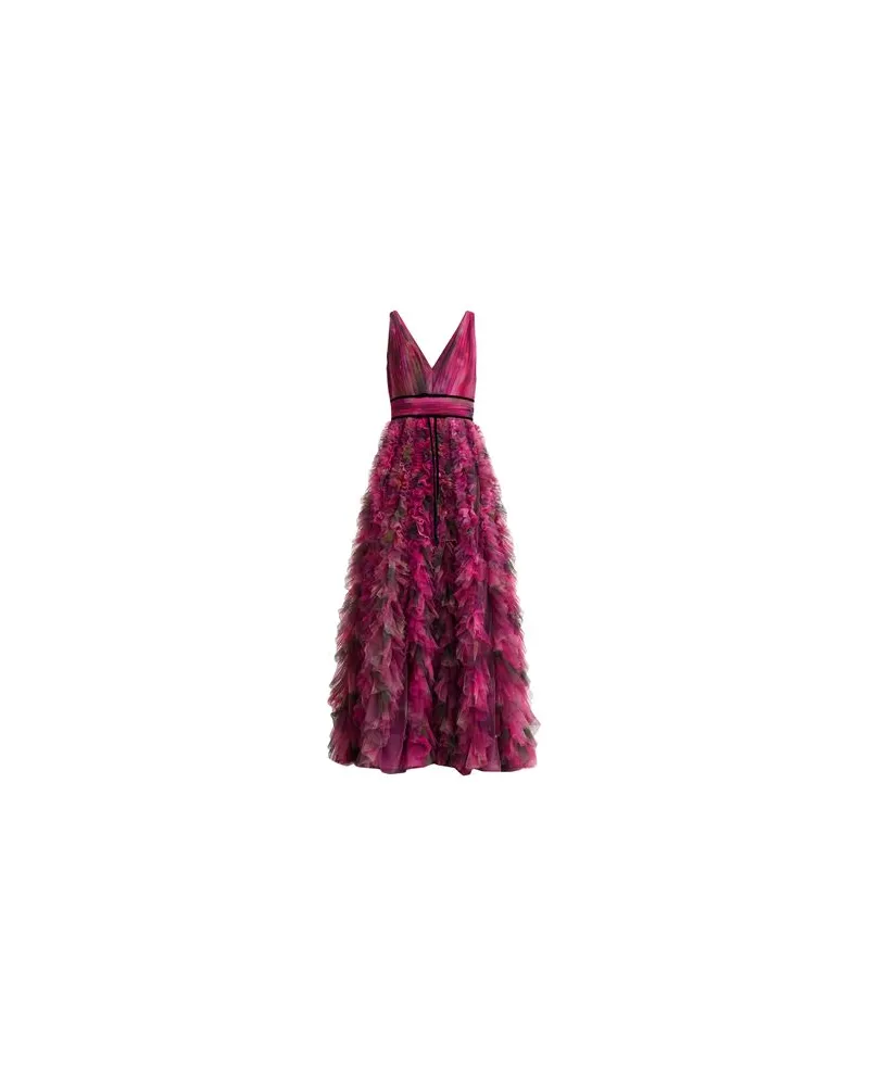 Marchesa KLEIDER - Maxi-Kleiderauf YOOX.COM Magenta