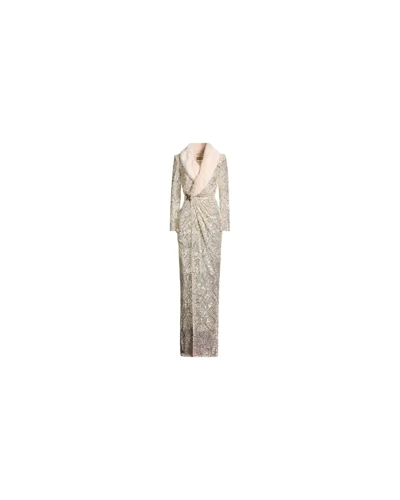 Elisabetta Franchi KLEIDER - Maxi-Kleiderauf YOOX.COM Elfenbein