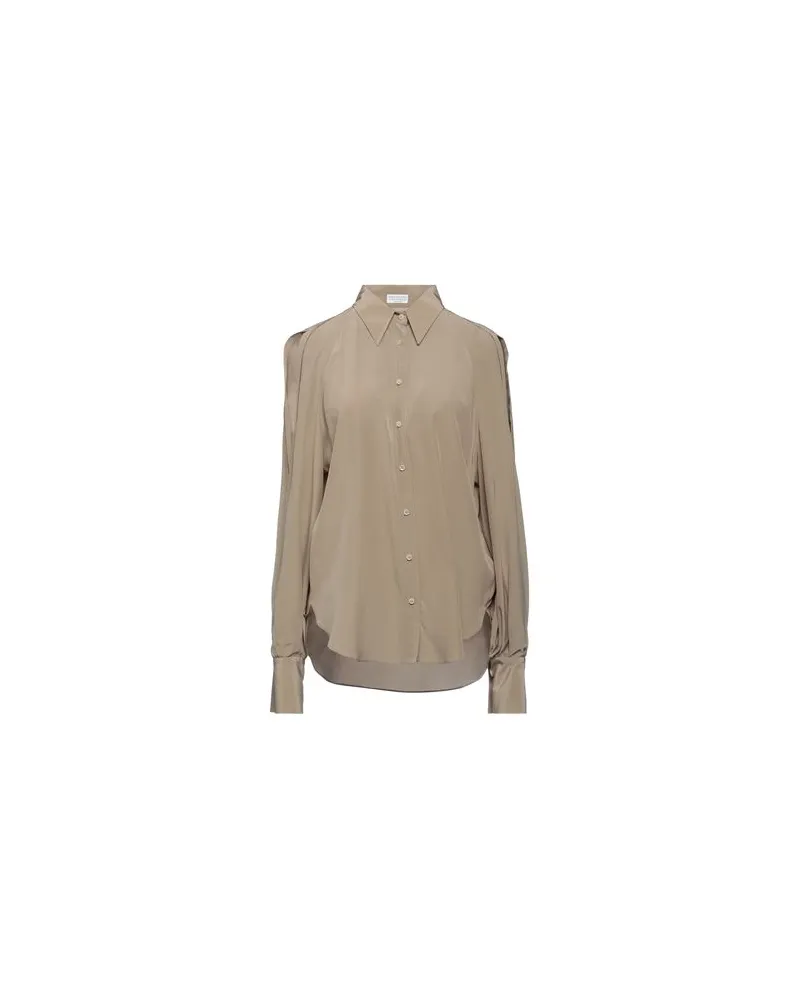 Brunello Cucinelli TOPS - Hemdenauf YOOX.COM Sand