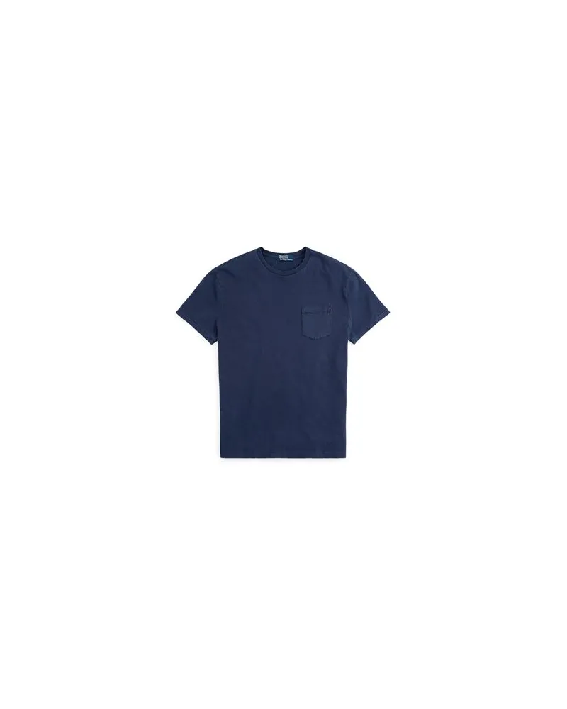 Ralph Lauren CLASSIC FIT JERSEY POCKET T-SHIRT  - TOPS - T-shirtsauf YOOX.COM Marineblau
