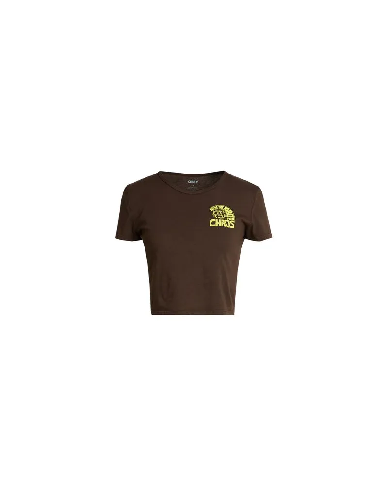 Obey TOPS - T-shirtsauf YOOX.COM Schokobraun