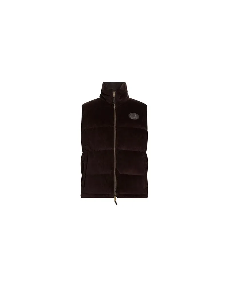 Burberry JACKEN & MÄNTEL - Westenauf YOOX.COM Dunkelbraun