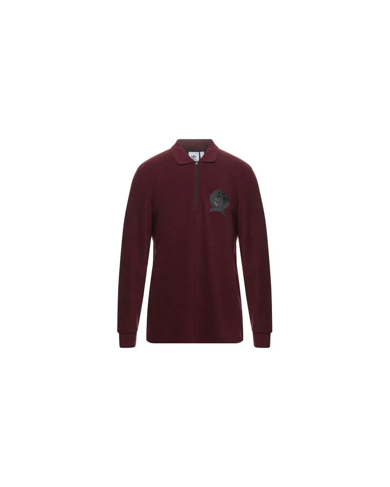 adidas TOPS - Poloshirtsauf YOOX.COM Bordeaux