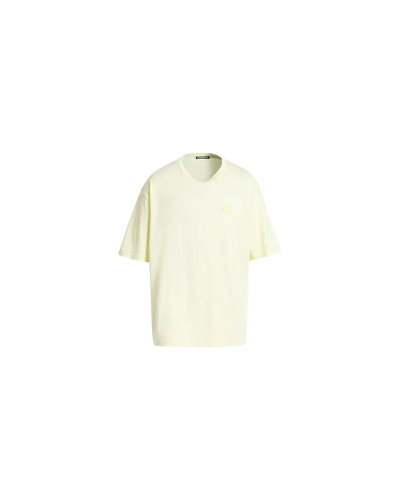 Acne Studios TOPS - T-shirtsauf YOOX.COM Pastellgelb