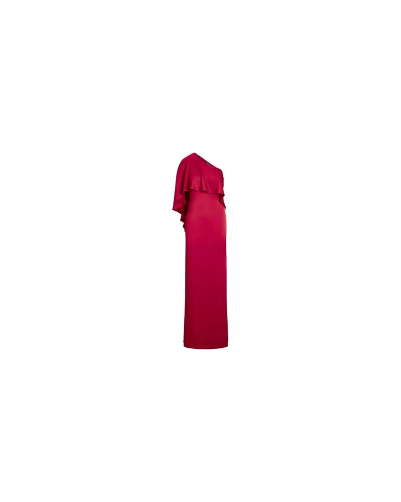 Ralph Lauren SATIN ONE-SHOULDER CAPE GOWN  - KLEIDER - Maxi-Kleiderauf YOOX.COM Rot