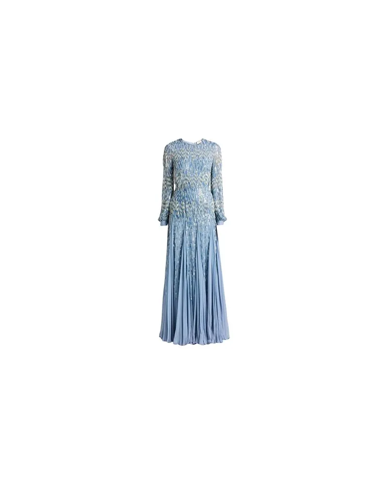 Elisabetta Franchi KLEIDER - Maxi-Kleiderauf YOOX.COM Hellblau