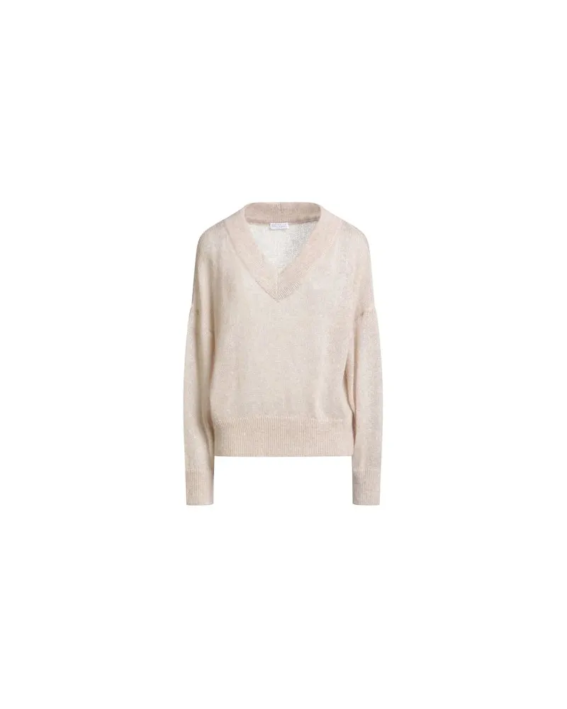 Brunello Cucinelli STRICKWAREN - Pulloverauf YOOX.COM Sand