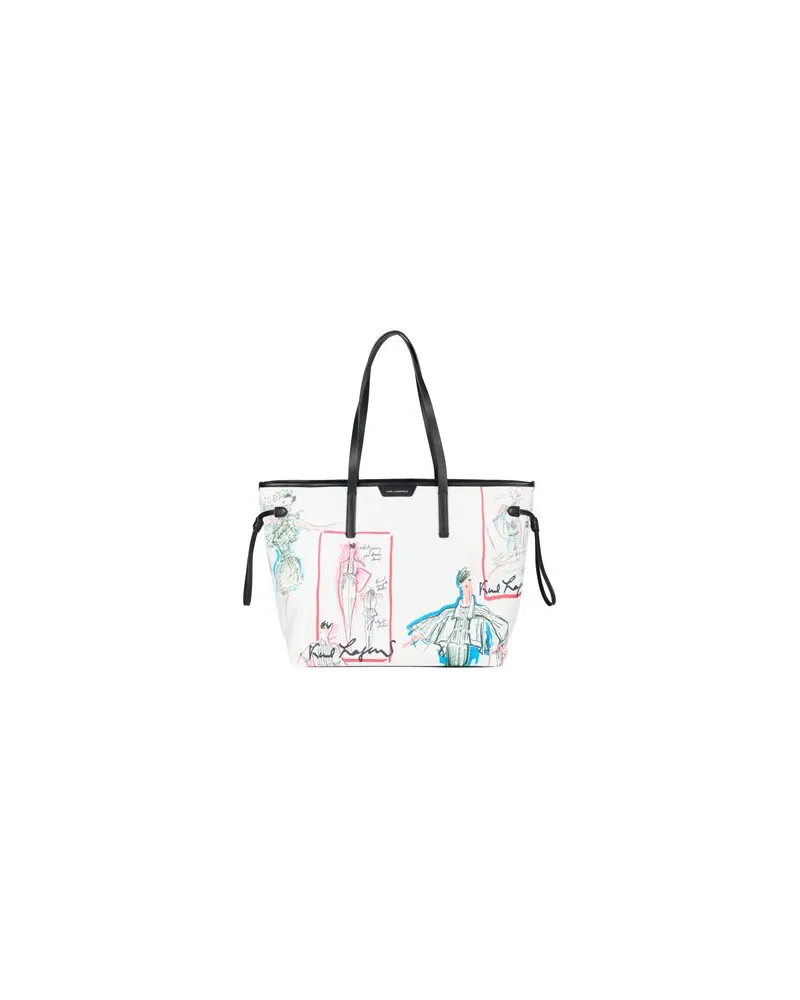 Karl Lagerfeld TASCHEN - Schultertaschenauf YOOX.COM Cremeweiß