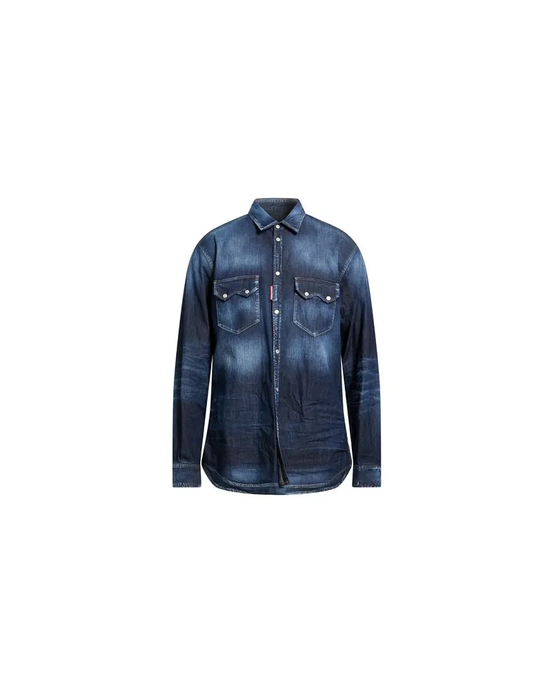 Dsquared2 TOPS - Jeanshemdenauf YOOX.COM Blau