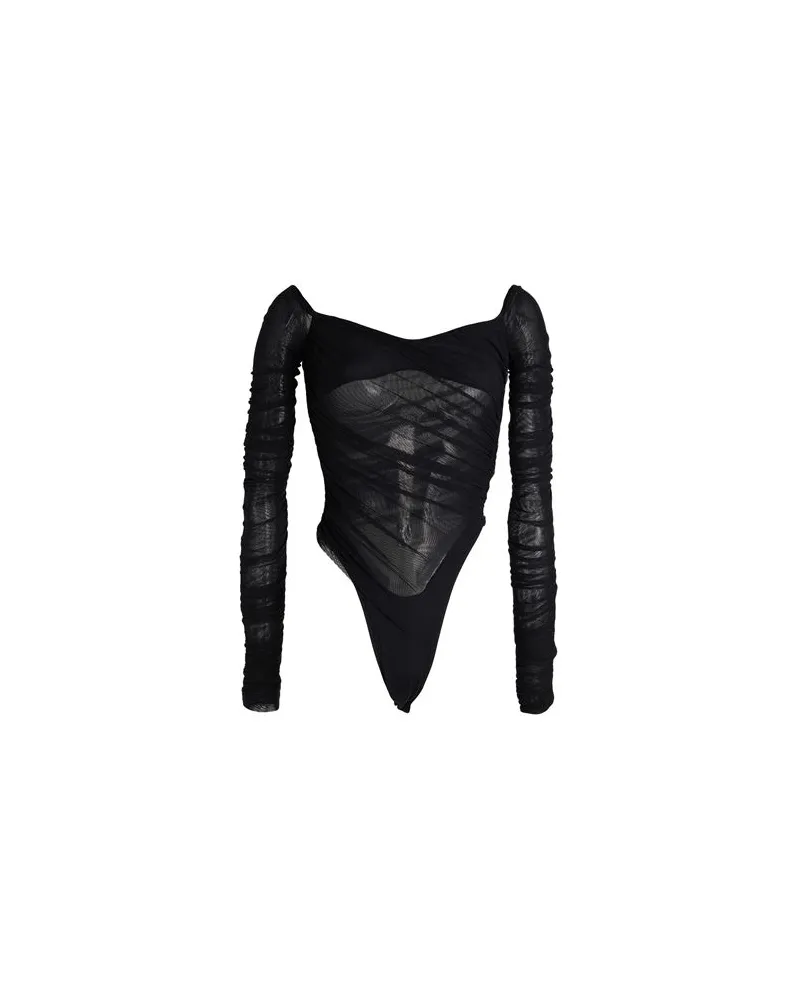 Thierry Mugler TOPS - Bodysuitsauf YOOX.COM Schwarz