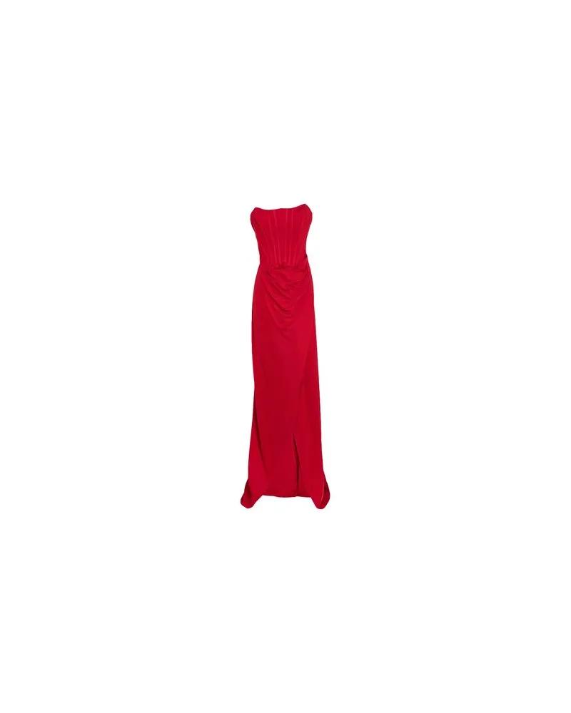 Elisabetta Franchi KLEIDER - Maxi-Kleiderauf YOOX.COM Rot