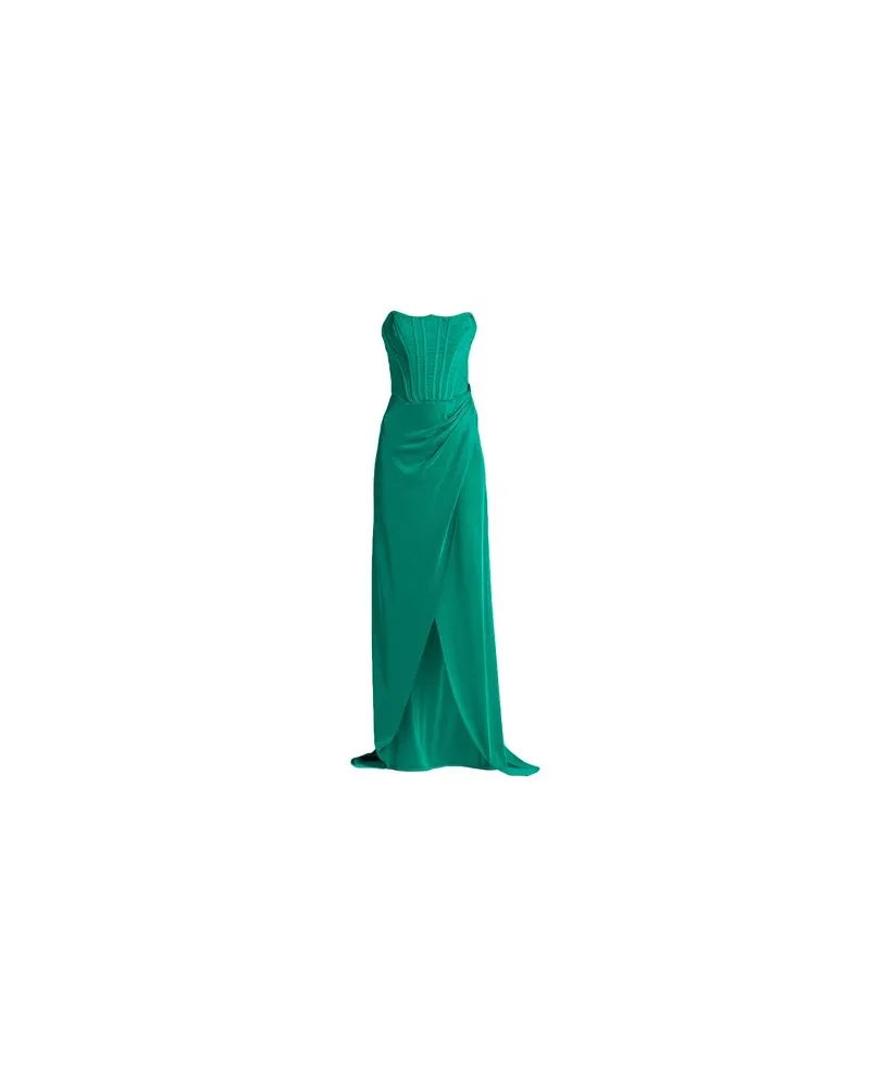 Elisabetta Franchi KLEIDER - Maxi-Kleiderauf YOOX.COM Smaragdgrün