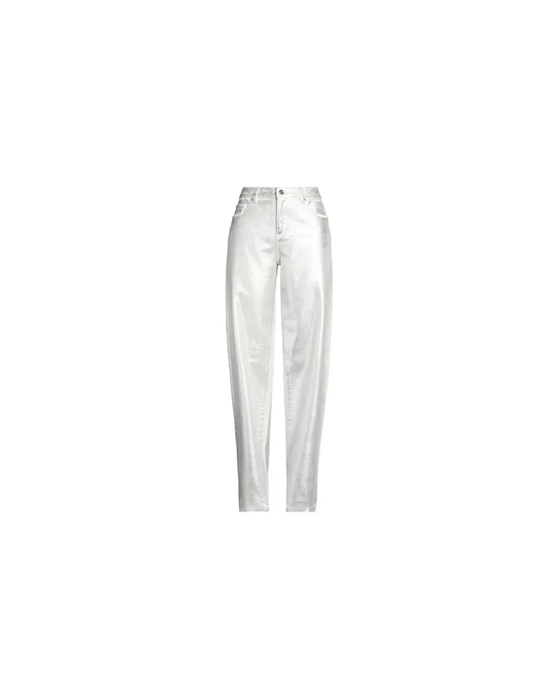 Armani Exchange HOSEN & RÖCKE - Jeanshosenauf YOOX.COM Silber